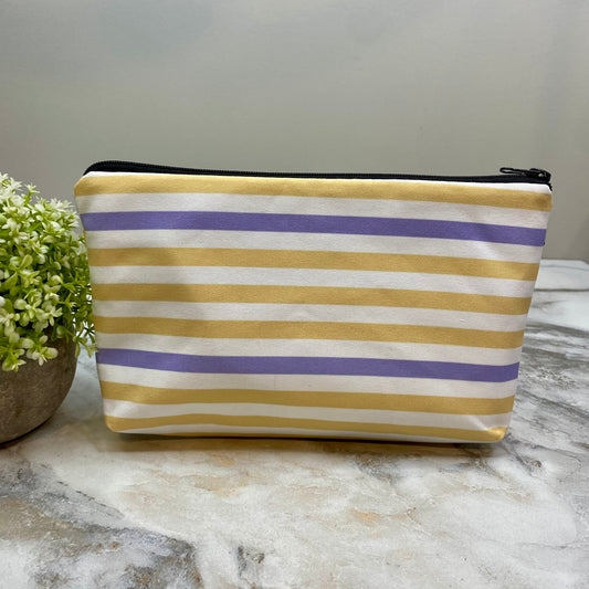 Pouch - Yellow Purple Stripes