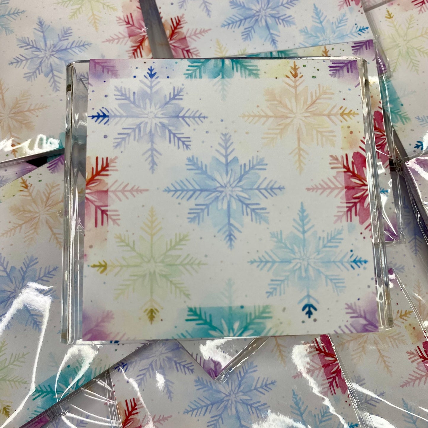 The Sticky Note Collection - Christmas Snowflake on White