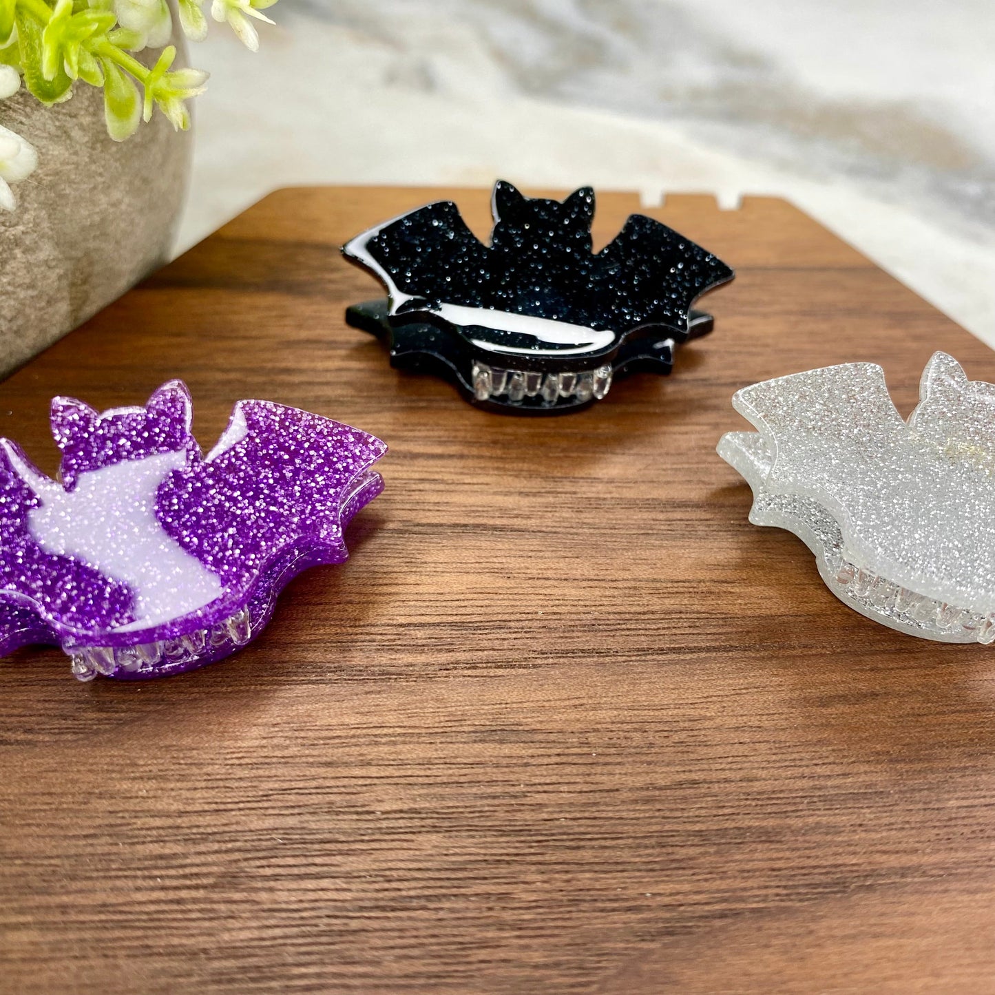 Hair Clip - Halloween Bats