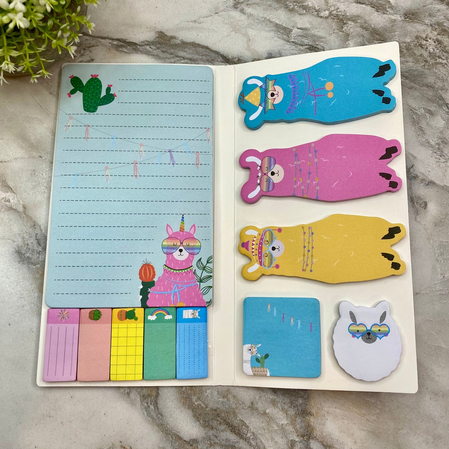 Sticky Note Booklet Set - Llamas