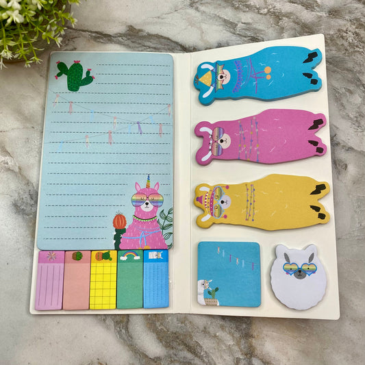 Sticky Note Booklet Set - Llamas