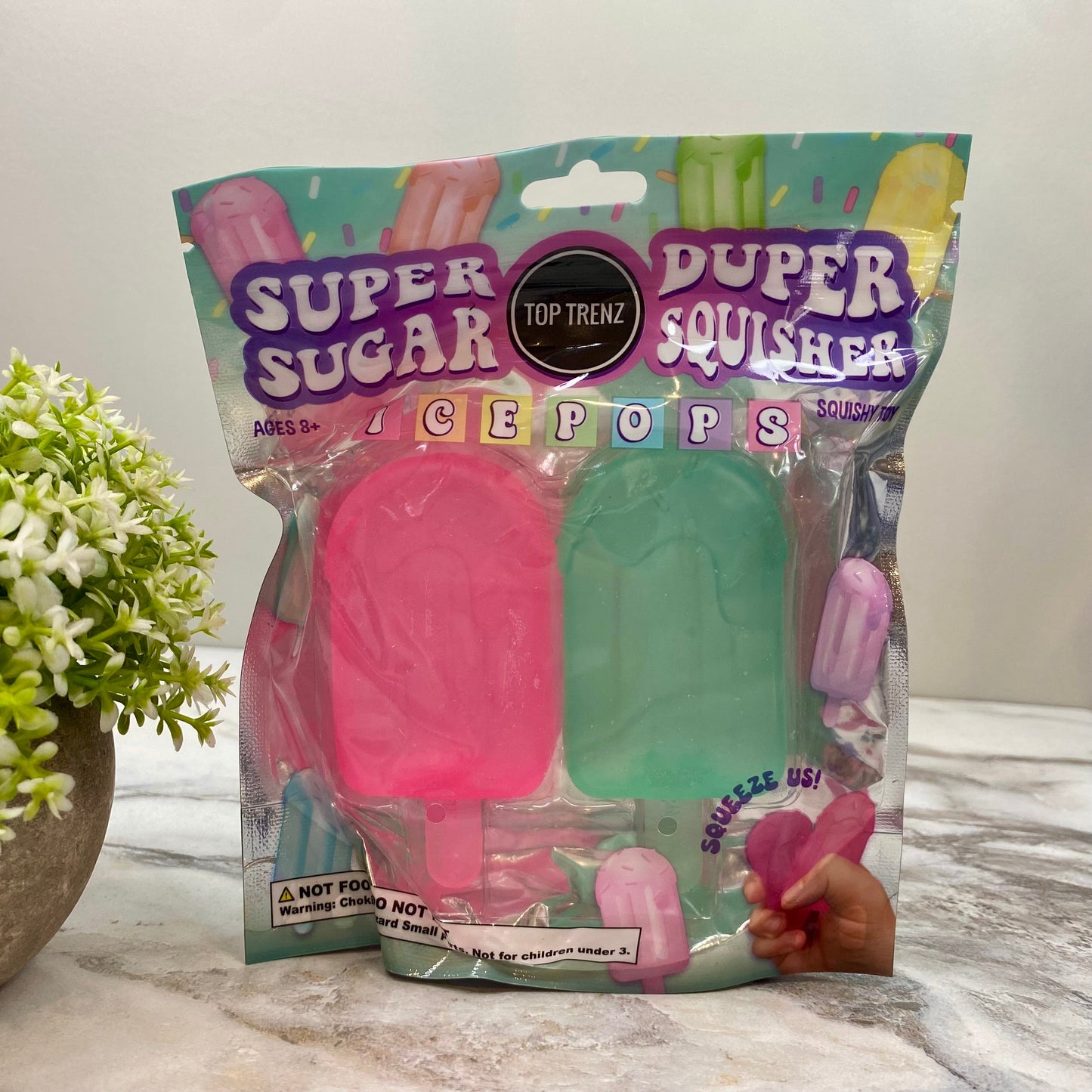 Super Duper Sugar Squisher Toy - Mini Ice Pop 2 Pack