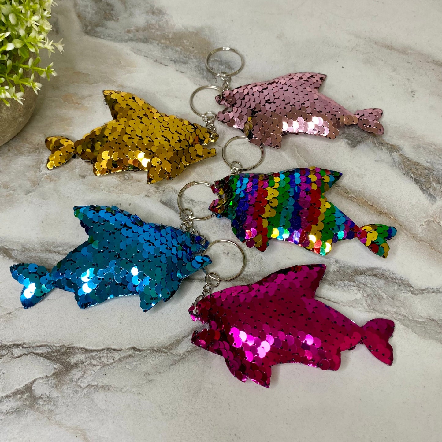 Keychain - Sequin Shark