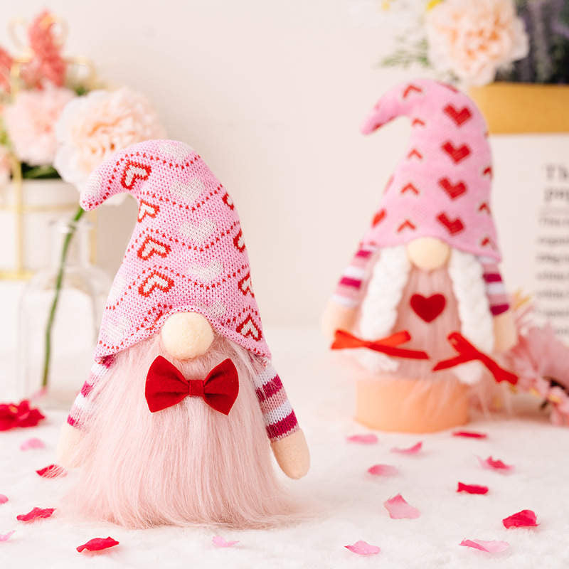 Gnome - Valentine #3 - Pink Heart Hat - PREORDER