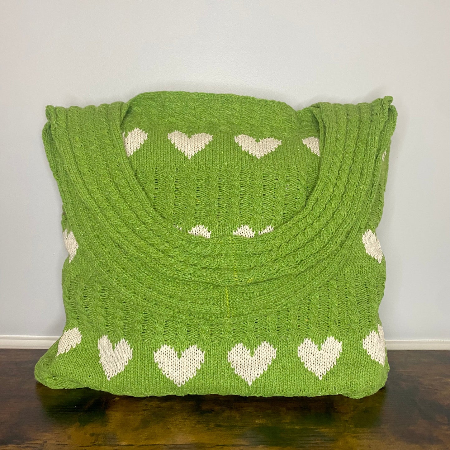 Heart Tote Bag - Knit Sweater